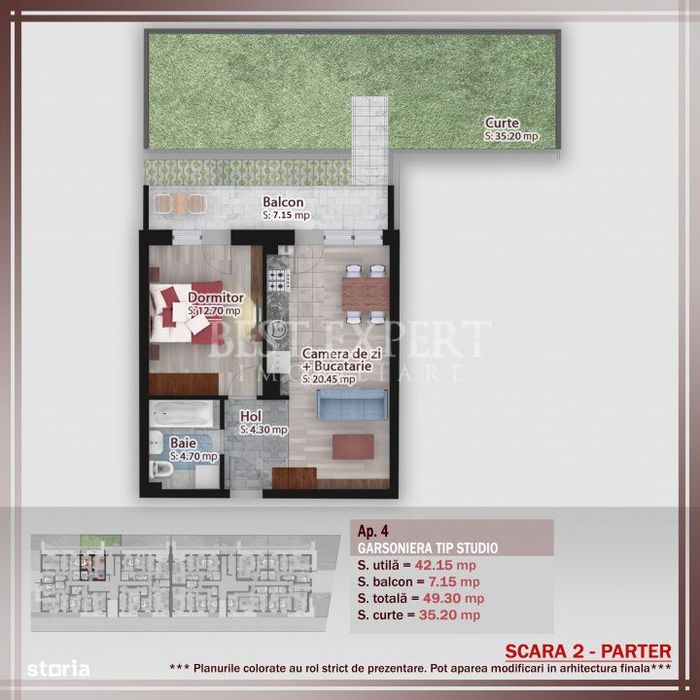 2 Camere | Gradina Generoasa | Parcare inclusa |Bloc Boutique | Comisi — fotografia 3