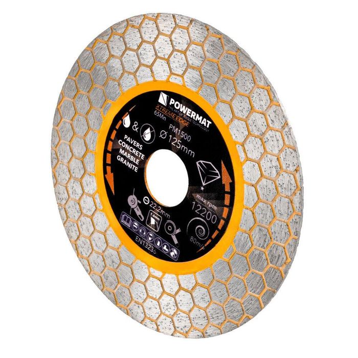 Disc diamantat segmentat pentru taiat in beton, caramida, gresie, 125