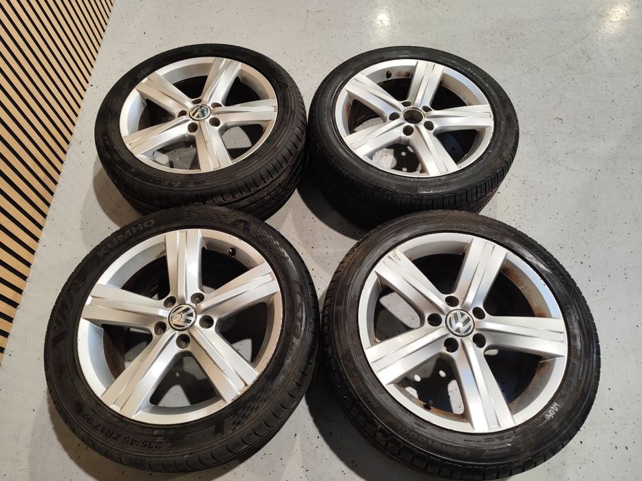 Set jante aliaj R17 Vw Audi Skoda Seat 5x112 anvelope vara