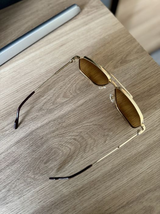 Оригинални слънчеви очила Première de Cartier / Gold & Amber