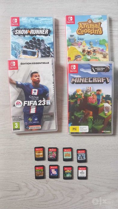 Nintendo Switch Lite (Бирюзовый/Синий) + чехол + 8 игр