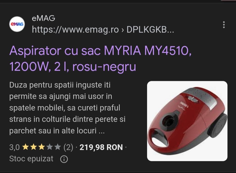 aspirator myria MY4510