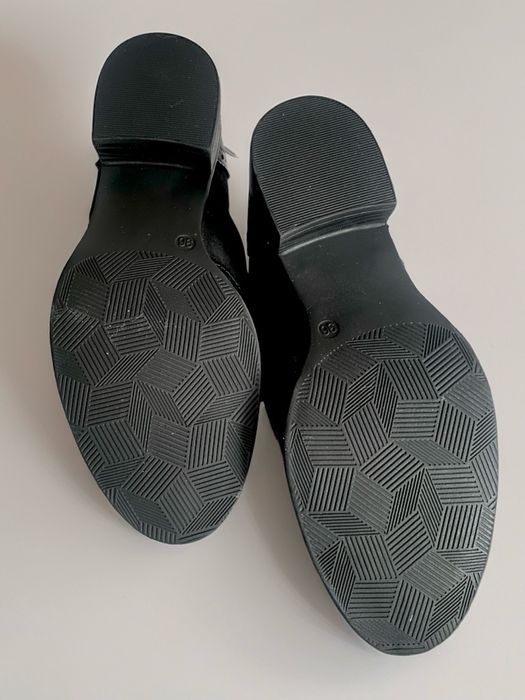 Pantofi Graceland Brogue/Oxford – Negru Lăcuit & Suede