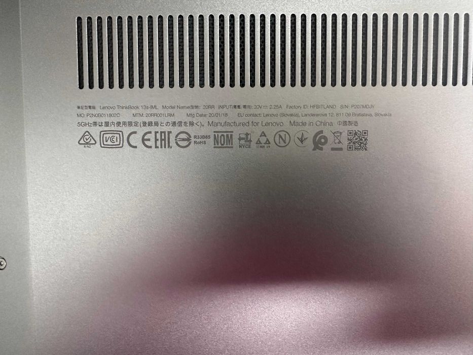 Laptop Lenovo ThinkBook 13S IML I7
