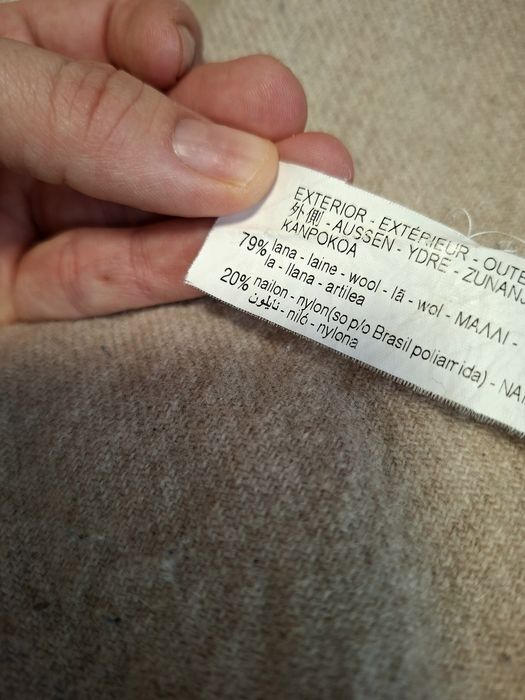 Palton Zara cu lana multa 79%