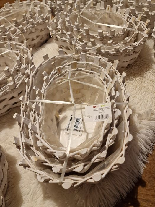 Lot 8 buc seturi coșuri împletite