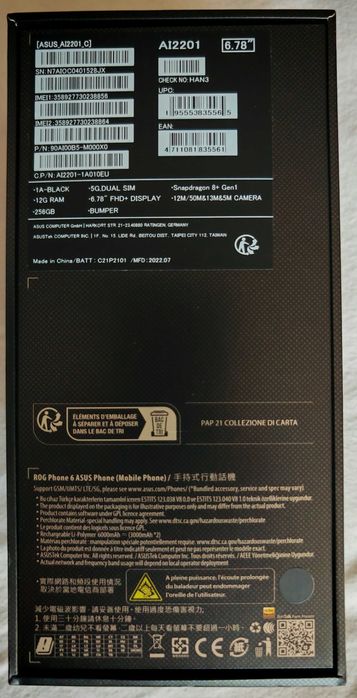 Vand Asus Phone Rog 6 impecabil