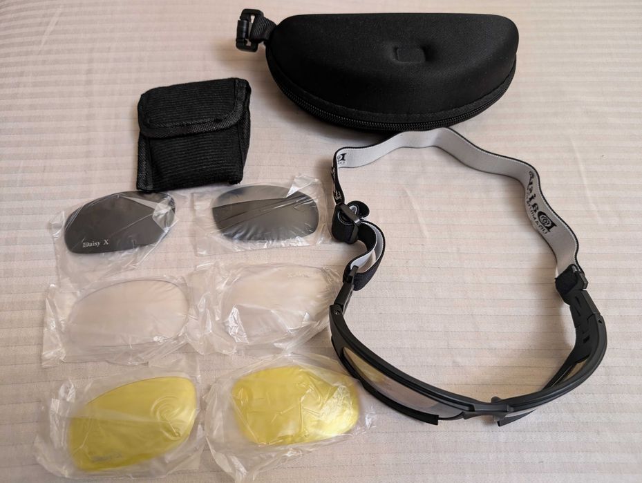 Очки тактические солнцезащитные мужские на резинке