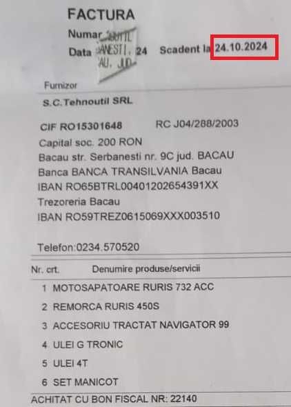 Motocultor RURIS 732 ACC cu remorca 450S + accesoriu tractat navigator