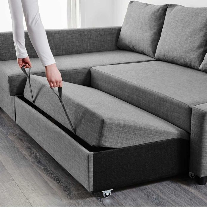 Canapea colțar extensibil IKEA FRIHETEN cu ladă depozitare