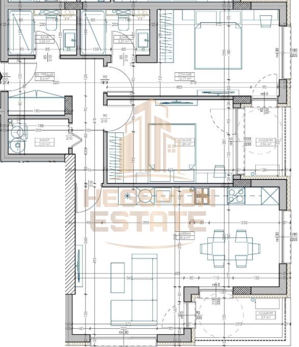 Продава се Тристаен апартамент в Варна, Младост 2 - 113 кв.м за 1195 €/кв.м - Снимка #3