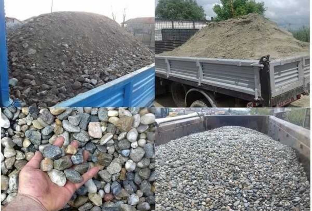 Piatra nisip pamant vegetal