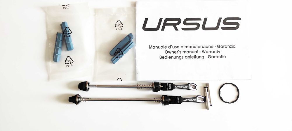 Roata fata cursiera carbon Ursus Miura TS47 tubulara made in Italy nou