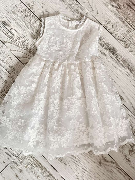 Сет детска рокля с жилетка размер 3-4 год.