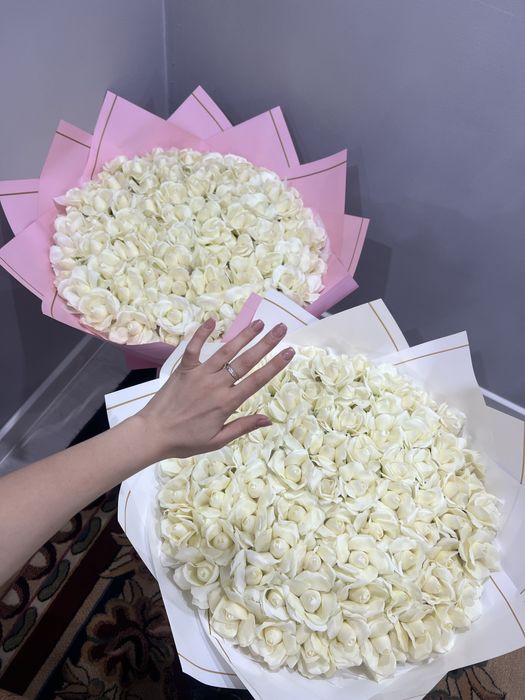 Цветы букеты мыльные розы