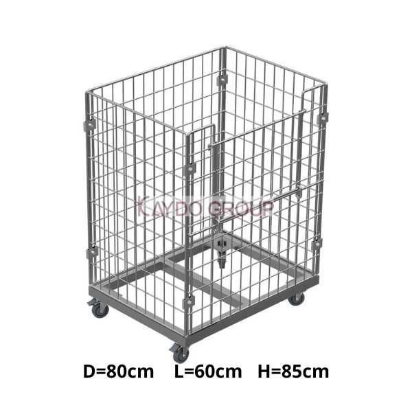 Метален кош, телен контейнер за евро палет 120/80  без основа