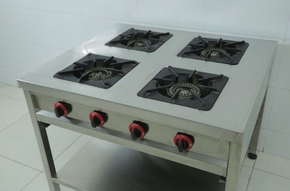 Плита газовая 4 конфорочная из нерж gazpilita gazpleta gazpichka