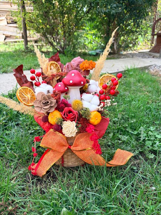Cadou de toamna, aranjament floral