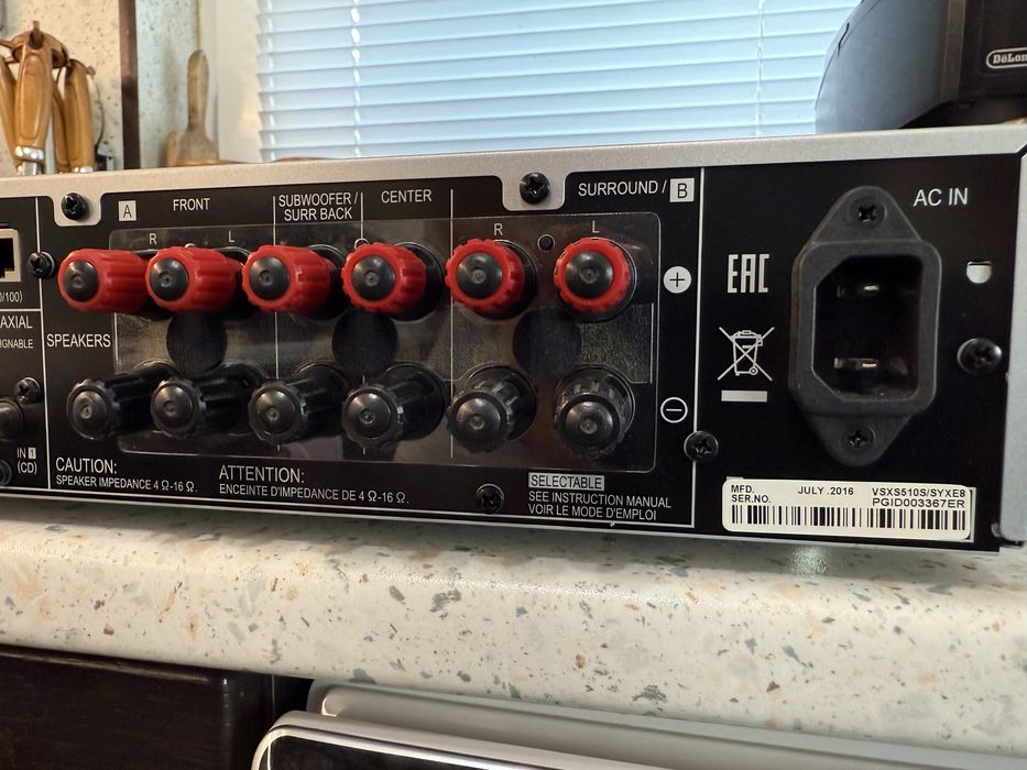 Pioneer VSX-S510 resiver Slim