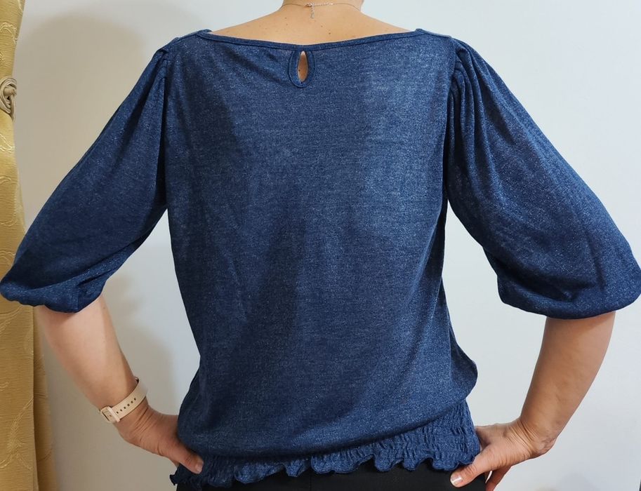 Bluză ORSAY Elegantă - Albastru Melanj – Talie Elastică