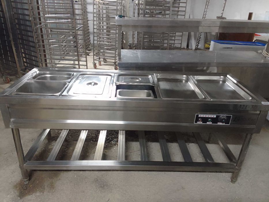 Линия раздачи вторых блюд, оборудование