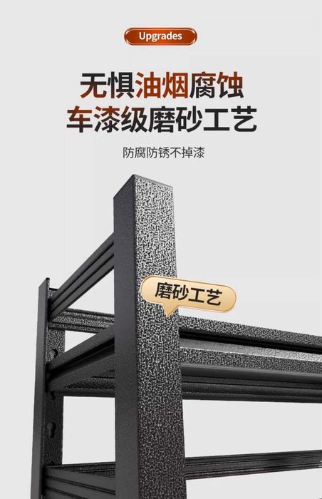 железные полки для кухни/ стеллаж для посуды/ железный стеллаж