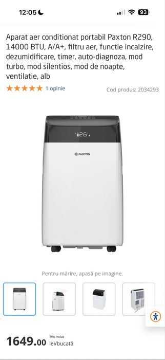 Aer conditionat paxton