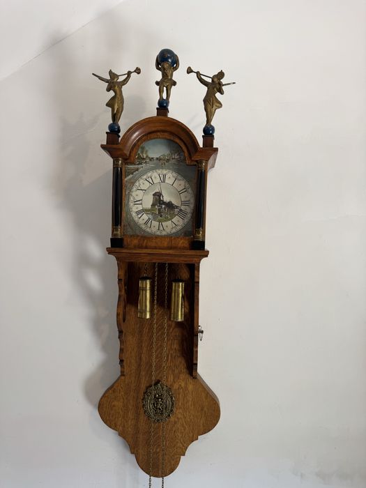 Ceas Pendul//Perete//Pictat//Pendul Pictat//85cm