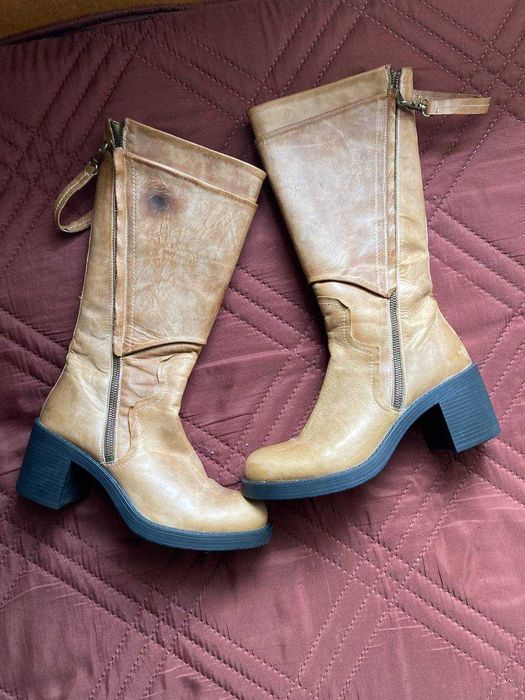 Дамски ботуши естествена кожа