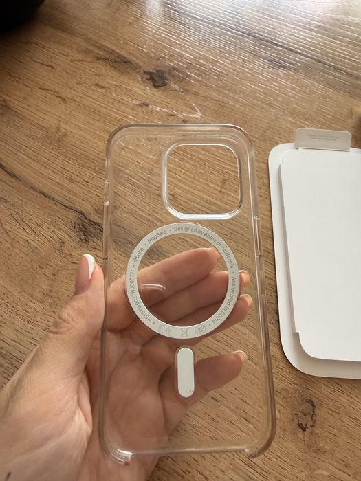 Чехол для Iphone 15 Pro MagSafe прозрачный, оригинал Apple