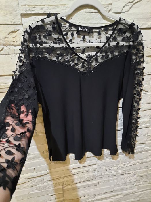 Bluze L/XL,voal,satin,broderie si paiete,Camasi casual cu lame