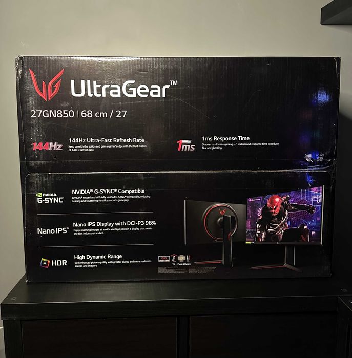 Monitor Gaming UltraGear 27” IPS 144Hz 2K