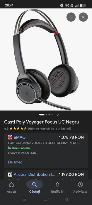 casti Poly Voyager Focus bluetooh