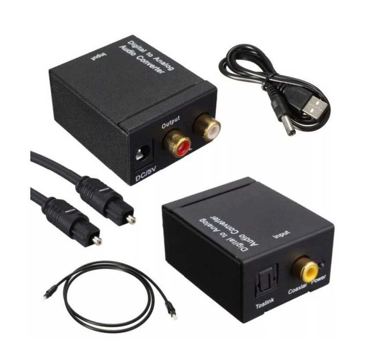 Оптичен/цифров преобразувател към аналогов/чинчове