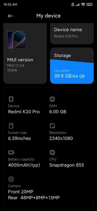 Redmi K20 pro ..
