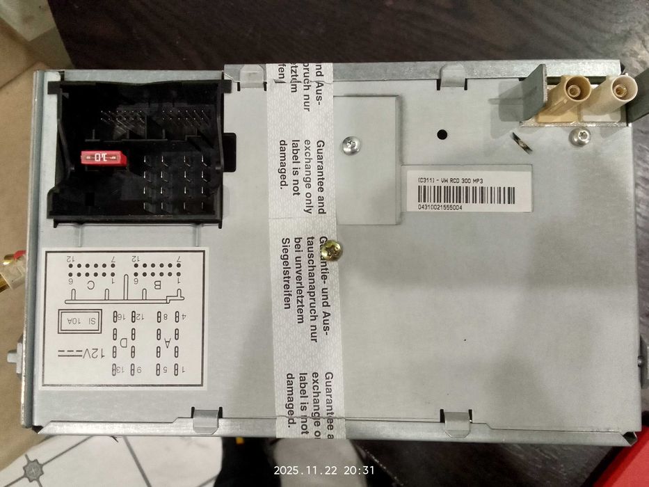 Магнитола Wolksvagen B6