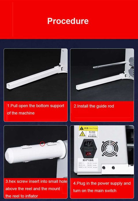 машина для воздушной подушки для накачивания пузырчатой пленки