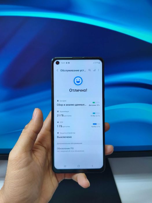 Ayb yoq tozza telefon samsung a21s 32gb blue