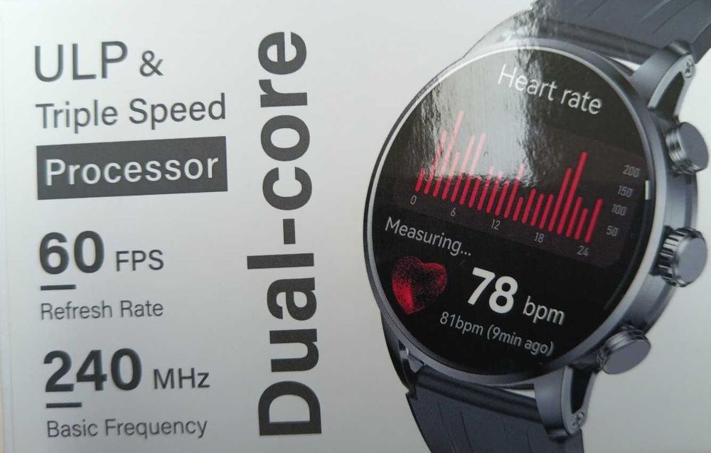 Смарт часовник Kieslect Kr2 (Smart Calling Watch) – Много запазен, работи перфектно!