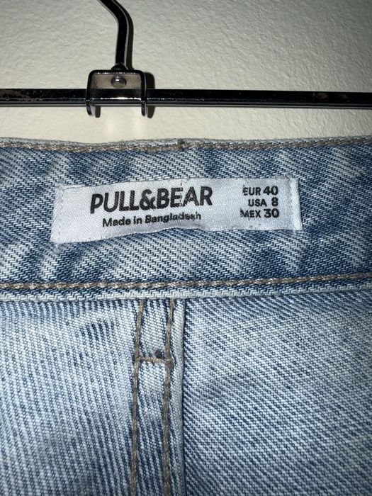 Дамски дънки Pull&Bear – размер 40, светъл деним