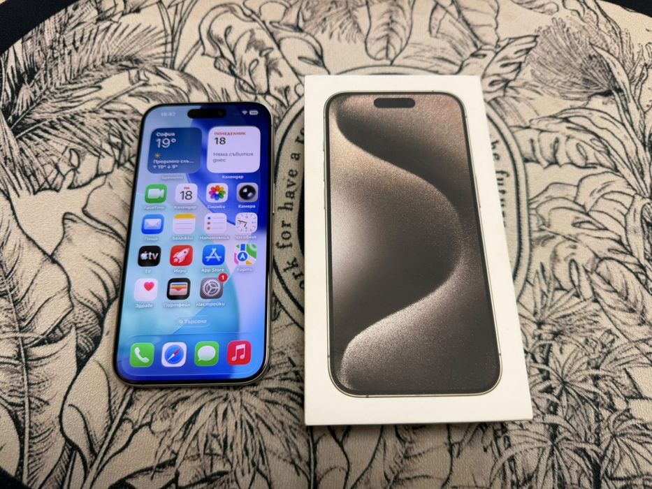 iPhone 15 Pro natural 128gb / комплект, 99% батерия