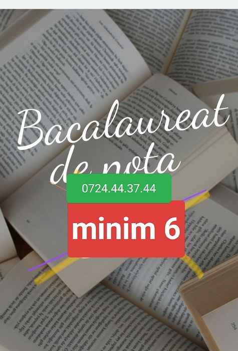 Minim 6 la bac in 10 ședințe ! fără minciuni ,fara stres