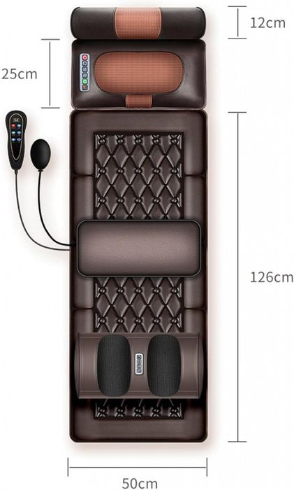 Масажен матрак с вибрационно отопление и масаж на краката – Пълна рела