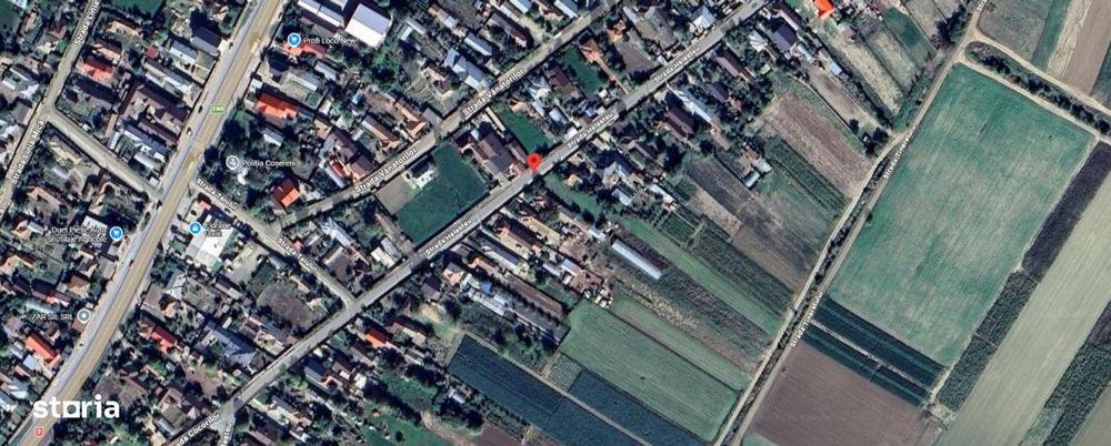 Teren 2200 mp + casa batraneasca | Cosereni | 25 m deschidere