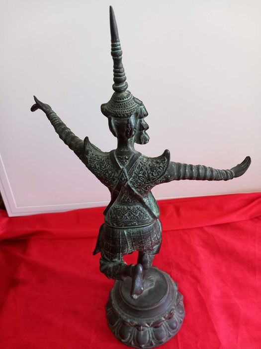 Бронзова Скулптура АПСАРА ,Кхмерска Камбоджа 19 Век