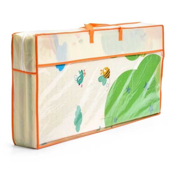 Детско килимче за игра 180x200x1 см + Калъф, Двустранна термо постелка