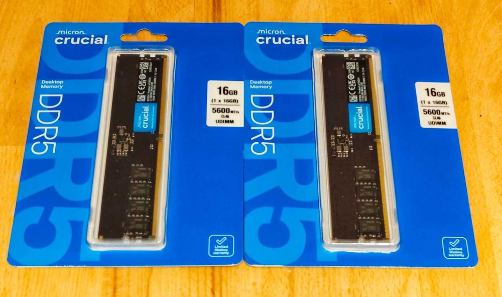 Memorie DDR5 PC Crucial 5600 2 x 16Gb Dual Channel Desktop 32Gb