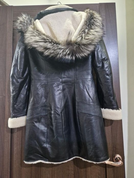 Кожаная дублёнка за 40.000тг