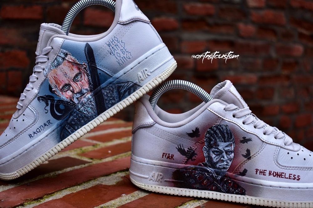 AF1 custom shoes Nike Air Force 1 personalizare sneakersi Vikings Brasov OLX.ro