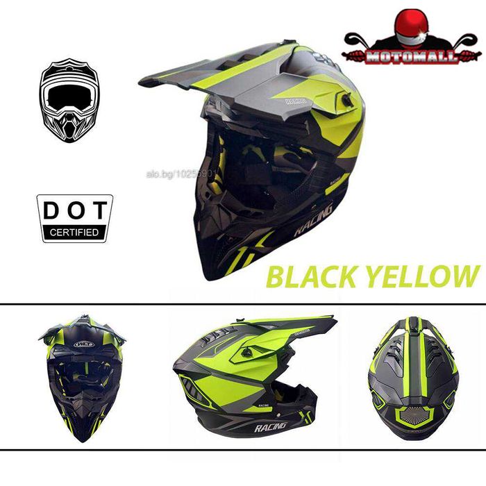 Онлайн промоция Кросова Каска 127 - Black/Yellow